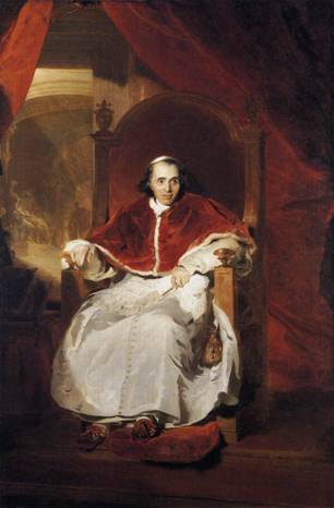 Pope Pius VII 1819  	by Sir Thomas Lawrence 1769-1830   Royal Collection UK